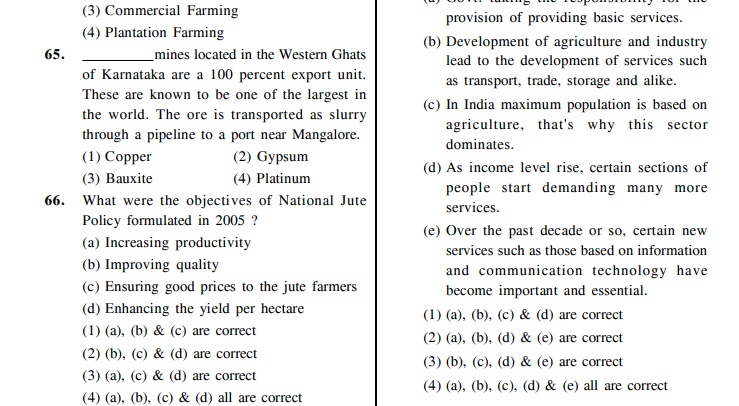 NTSE Sample Questions : Stage-II Scholastic Aptitude Test (SAT